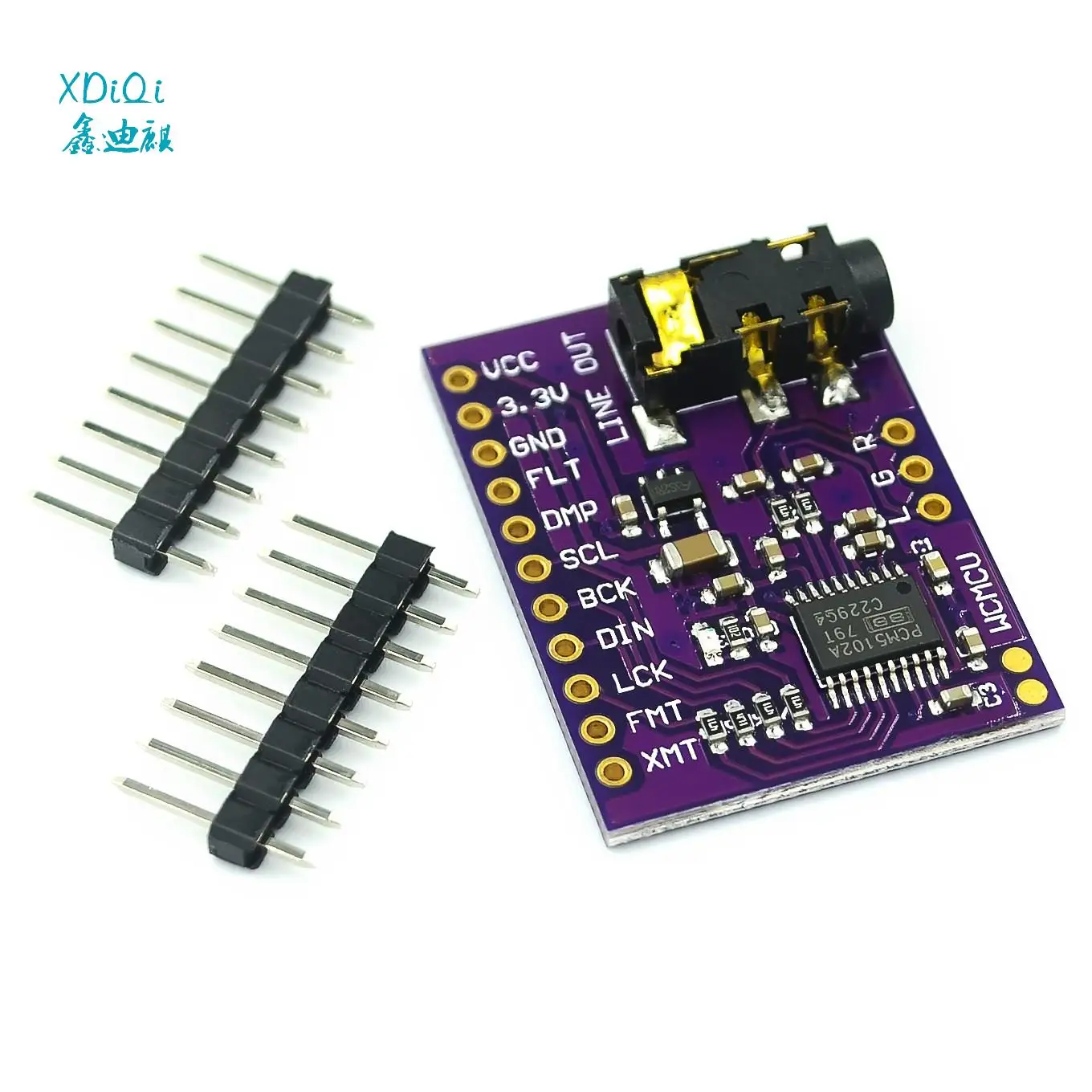 PCM5102 PCM5102A DAC звуковая карта, плата pHAT 3,5 мм, стерео разъем, 24 бита, цифровой аудио модуль для Raspberry Pi Beyond