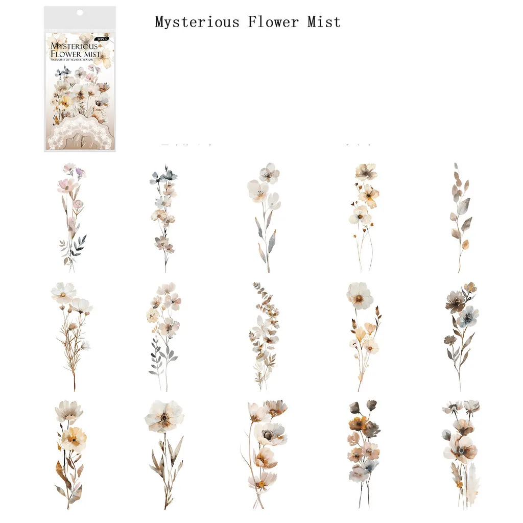 

Journamm наклейки с цветами 30 шт