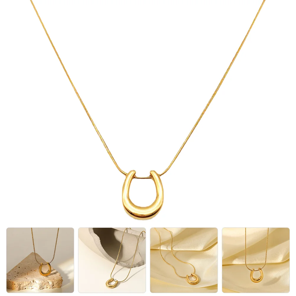 

Clavicle Chain Metal Necklace Necklaces Women Gold Horse Chokers Personalized Statement
