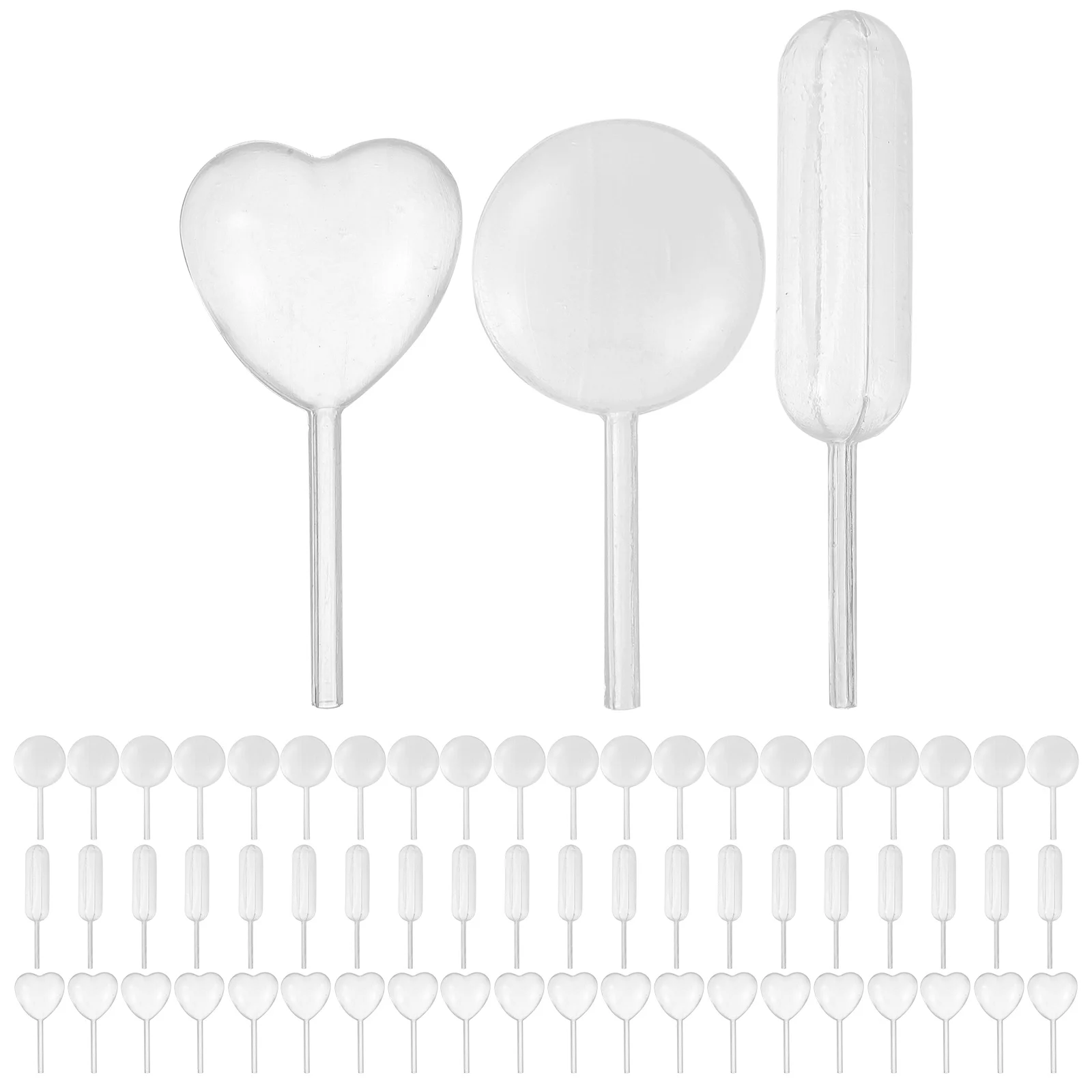 

150 Pcs Cupcake Dropper Pipettes Squeeze Chocolates Mini Dessert Infused Tubes Plastic Heart Strawberry
