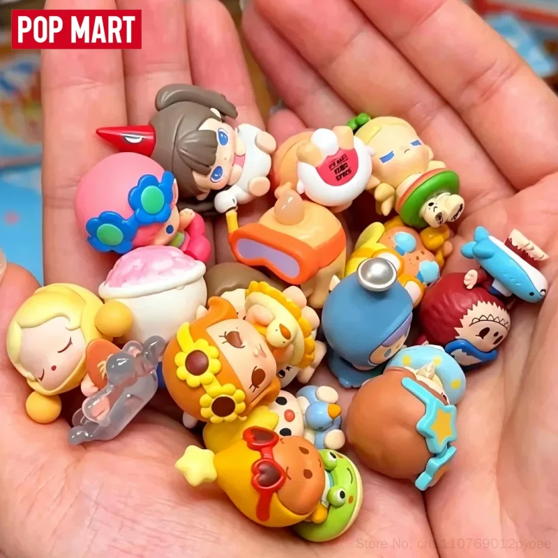 Фото POP MART Blind Box: Новая оригинальная серия Pop Bean Island Vacation – мини-фигурки, аниме-фигурки, декор, загадочный подарок на день рождения №1