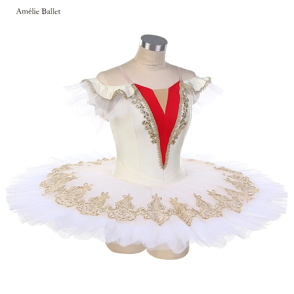 BLL584 лиф из спандекса цвета слоновой кости с открытыми плечами и золотой