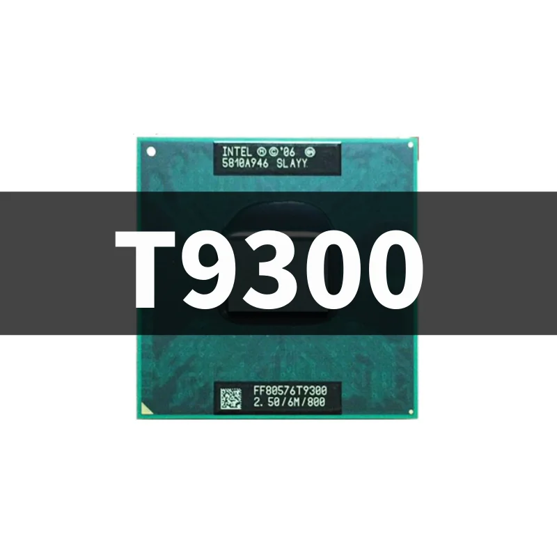 

Двухъядерный двухпоточный процессор SLAQG SLAYY 2,5 ГГц 6 Мб 35 Вт Разъем P Двухъядерный процессор для ноутбука 2 Duo T9300 оригинальный разъем M