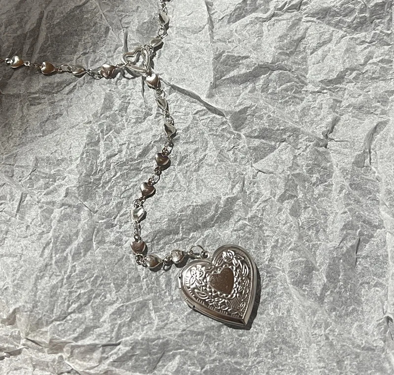 Женское винтажное длинное ожерелье из нержавеющей стали