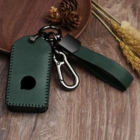 leather car keyfob cover for volvo xc40 xc60 s60 s90 xc90 v90 t5 t6 t8 keychain shell protect key case keyring auto accessories