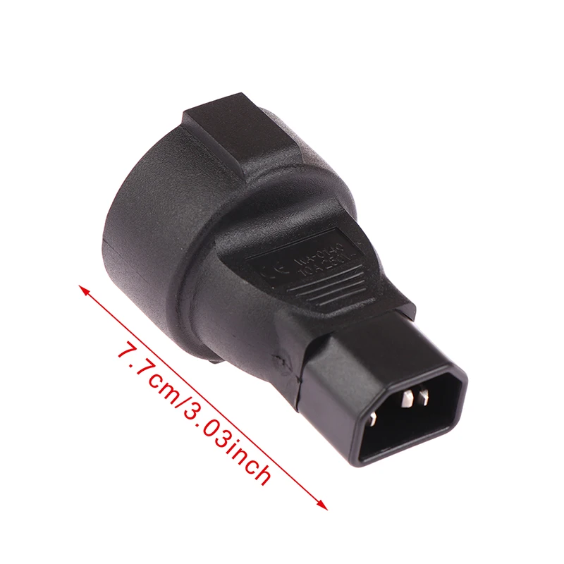 

IEC320 C14 TO EU, Adaptador De Tomada de Poder IEC 320 C14 a UE Europeu,DA UE AC plug power converter UPS PDU Cabo