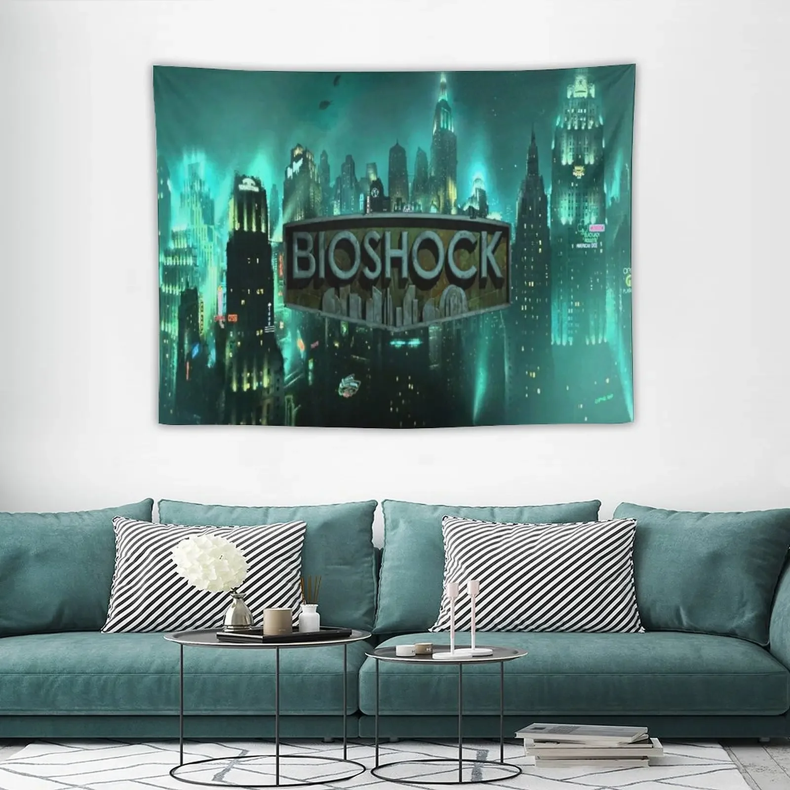 Гобелен с логотипом Bioshock Rapture настенные гобелены настенный гобелен