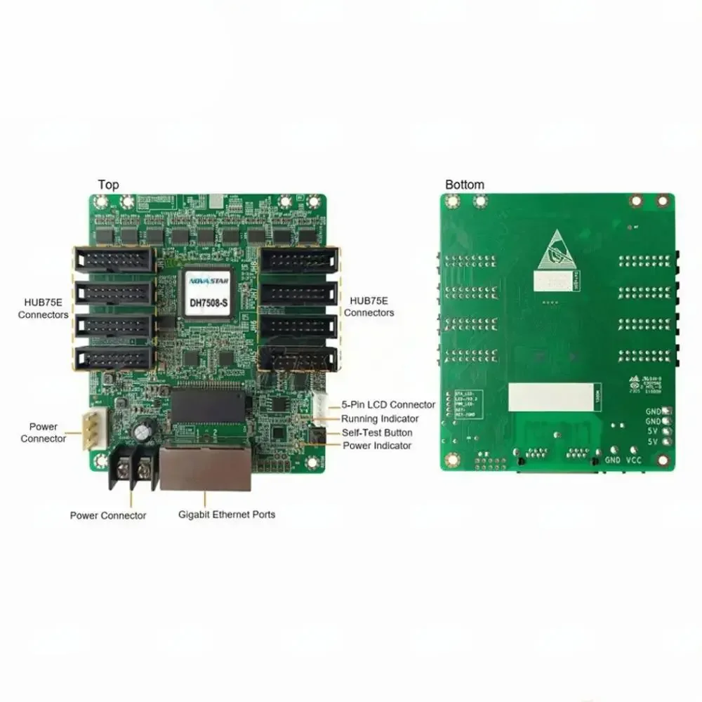 Фото Контроллер видеостены Novastar VV7508 для наружных и внутренних светодиодных экранов, полноцветный модуль RGB HBU75 №4