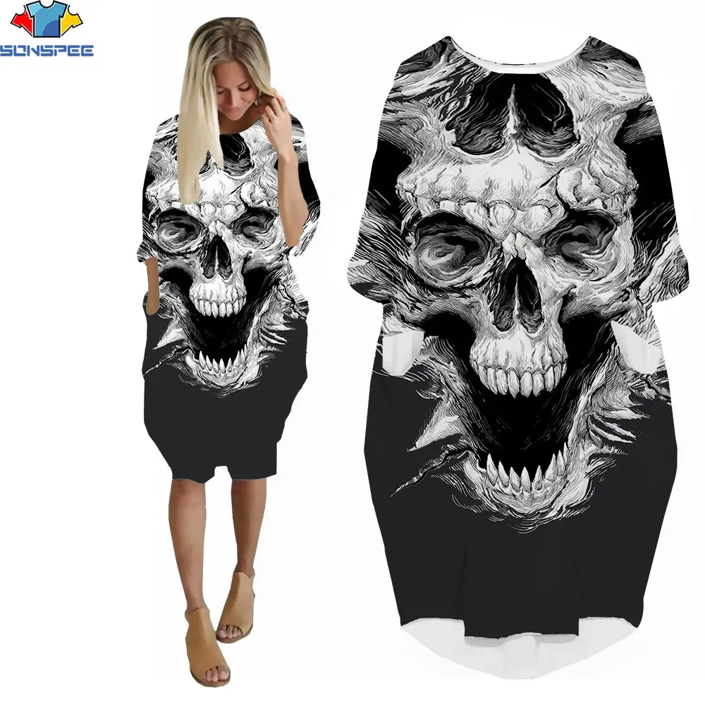 

Женское Повседневное платье в стиле Харадзюку, с объемным принтом