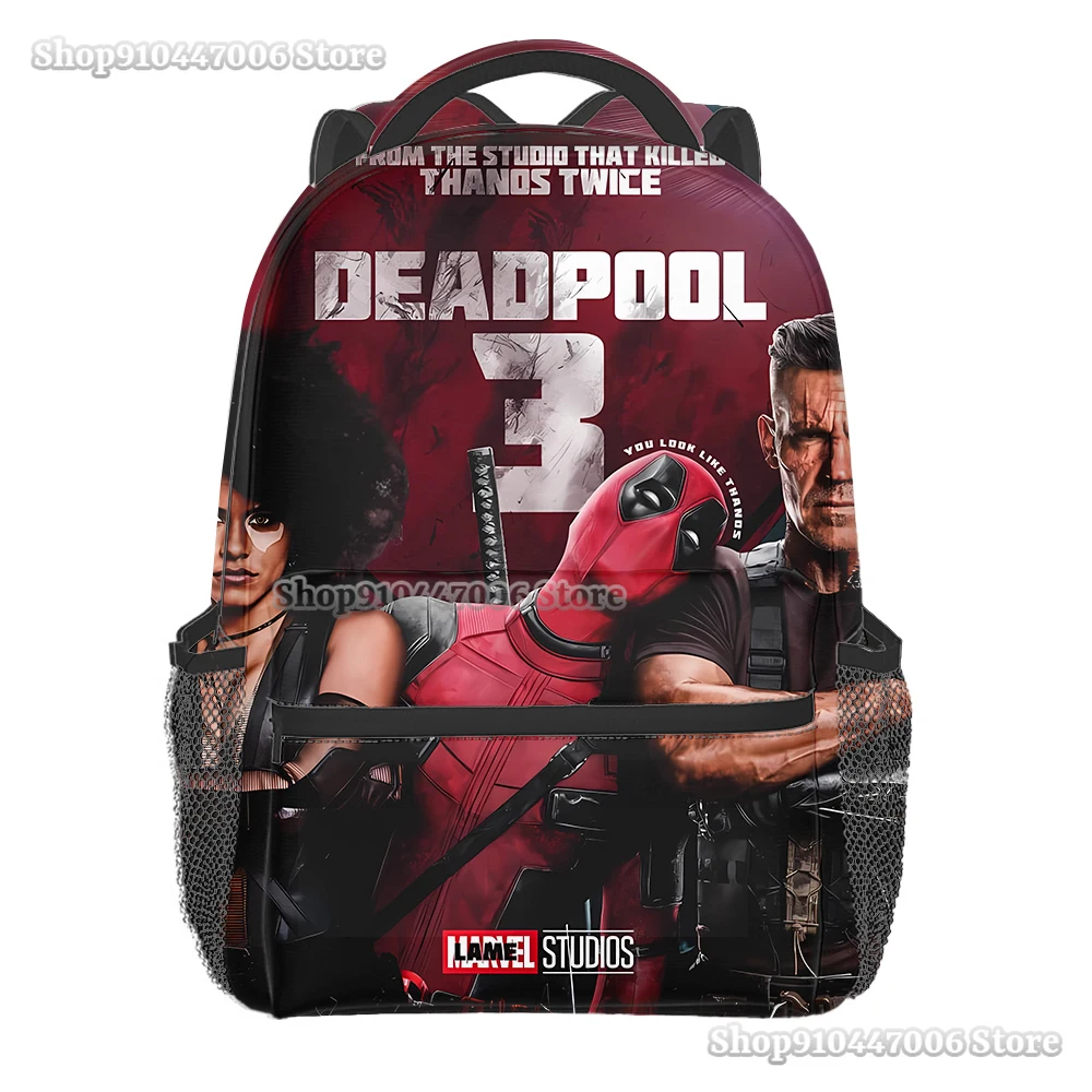 Рюкзак Deadpool &amp Wolverine с 3d-рисунком Marvel рюкзак для студентов книг мужчин и женщин