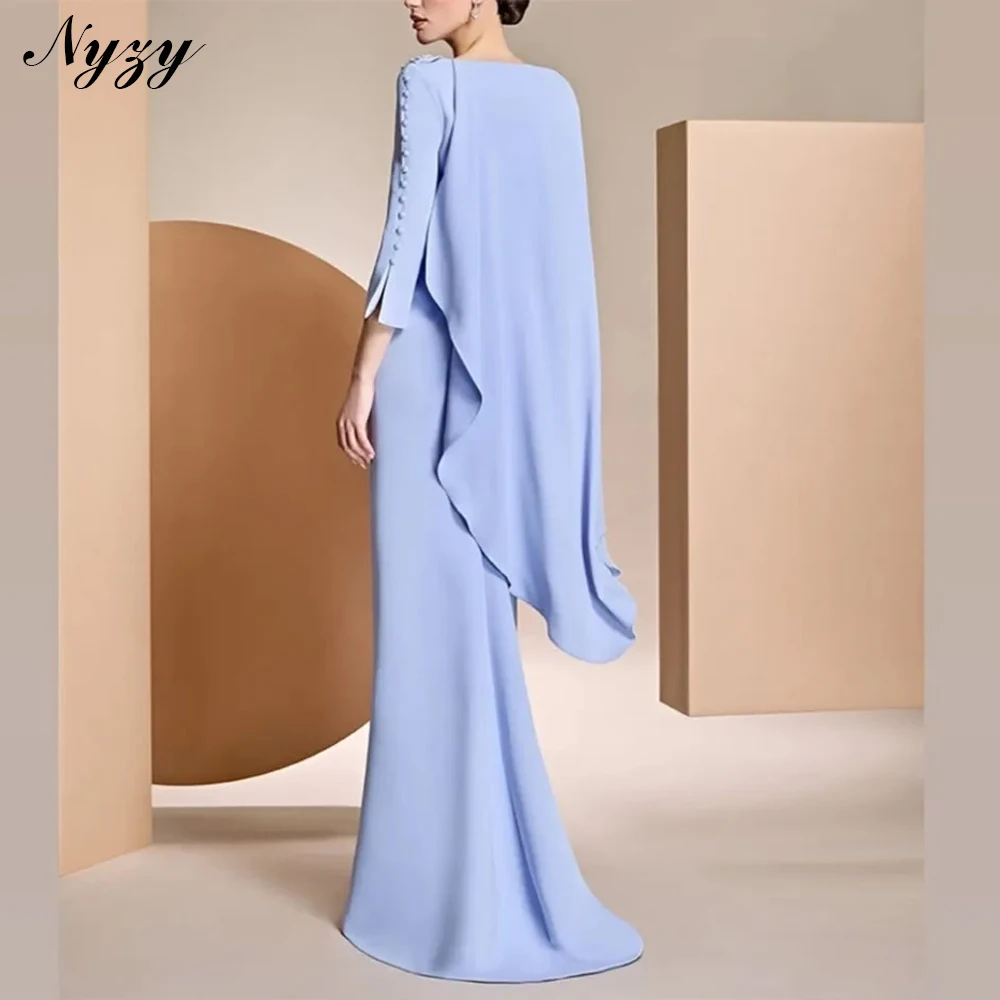 NYZY M461 мятно-зеленые вечерние платья с рукавами 3/4 по индивидуальному заказу