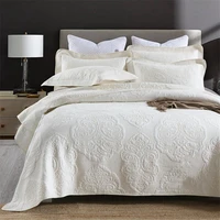 home bedding cotton quilt quilted bedspread on the bed solid summer duvet blanket in bedroom coverlets cubrecam bed cover colcha