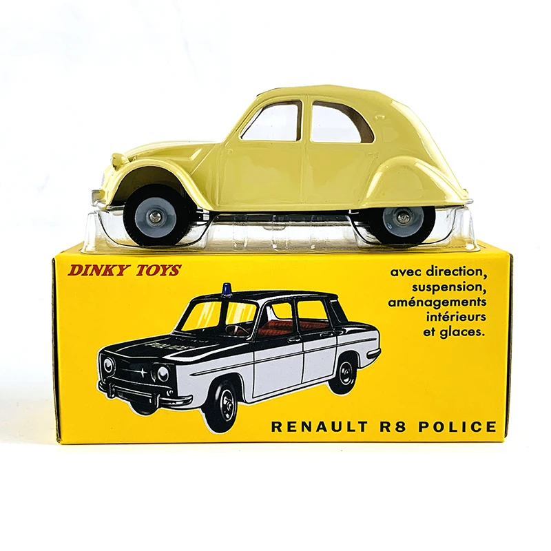 

RARE DINKY TOYS 517 P RENAULT R8 POLICE DIECAST CAR MODEL FOR COLLECTION