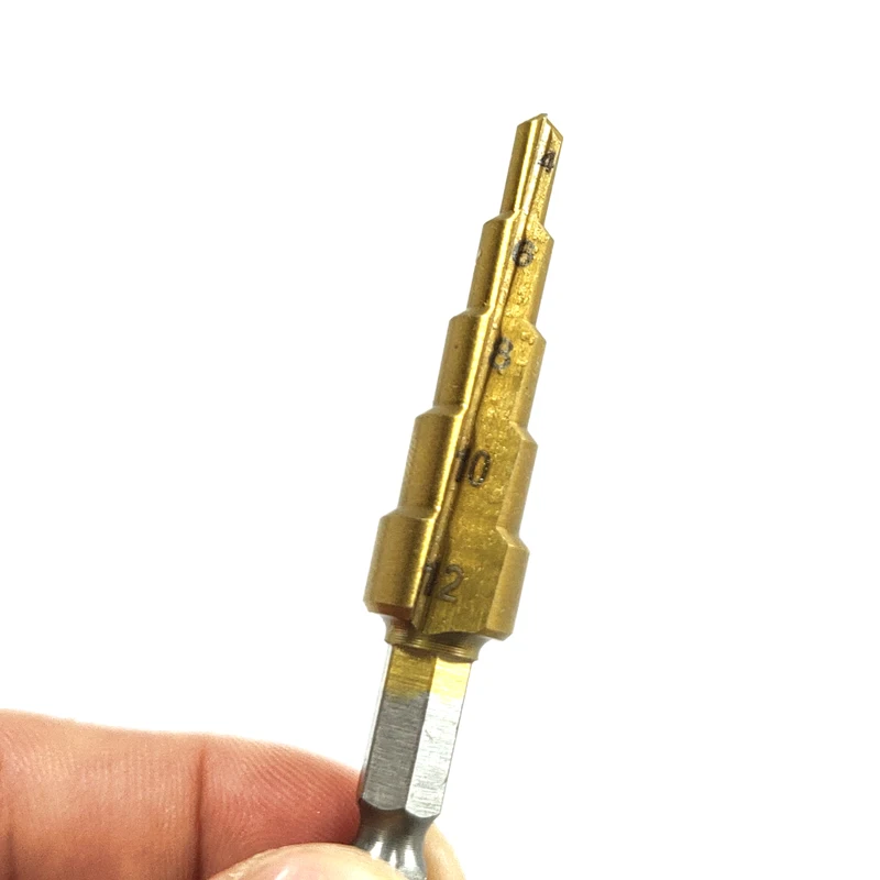 Высокоскоростное стальное ступенчатое электроинструмент сверло для металла