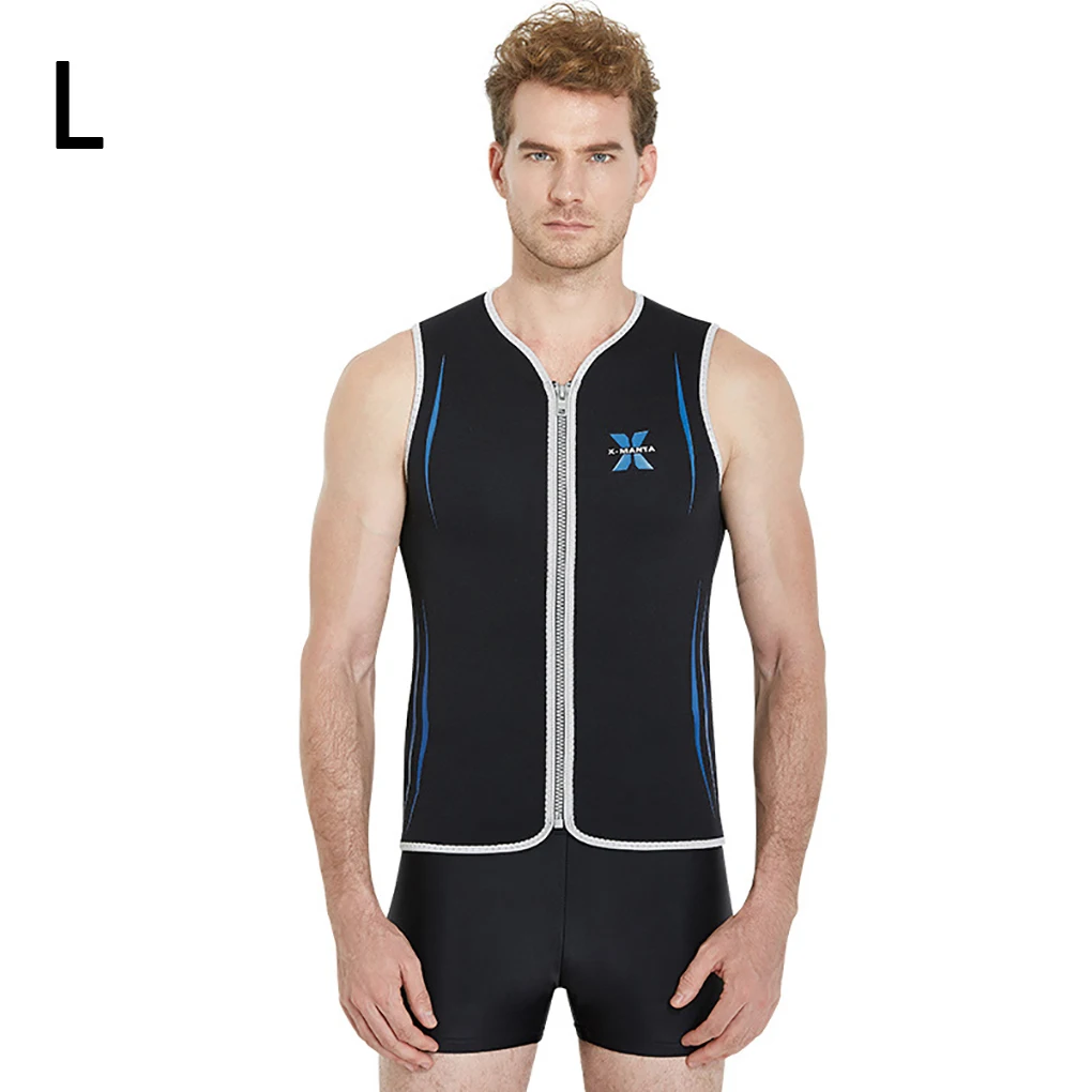 Гидрокостюмы 3 мм для снорклинга, серфинга, гидрокостюмы, топы с передней молнией для водного аэробики, каноэ, серфинга, каякинга, черный L