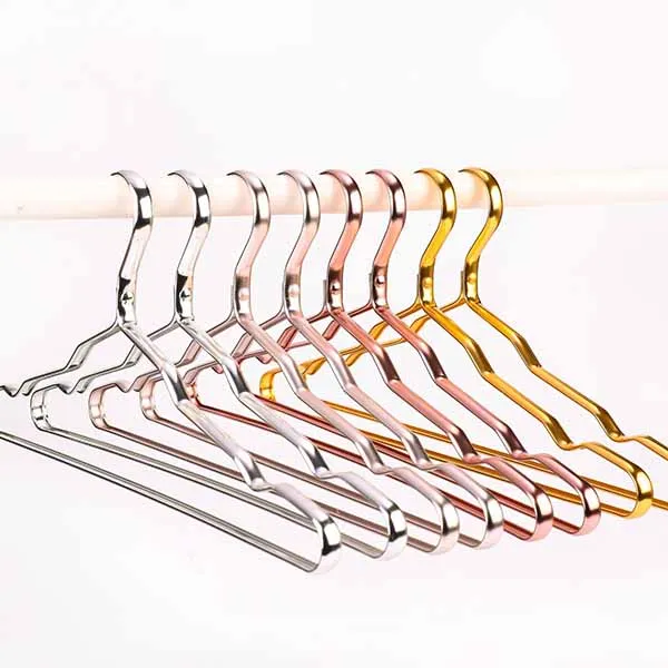 

10pcs Hanger Durable Anti-slip Antideformation Aluminium Alloy Closet Dress Clothing Towel Multifunction Storage Rack Durable