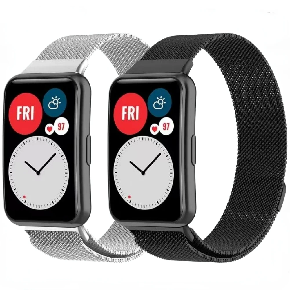 

Milanese Magnetic Loop Band for Huawei Watch Fit Stainless Steel Mesh Loop Bracelet Strap for Huawei Watch Fit Band Accessories