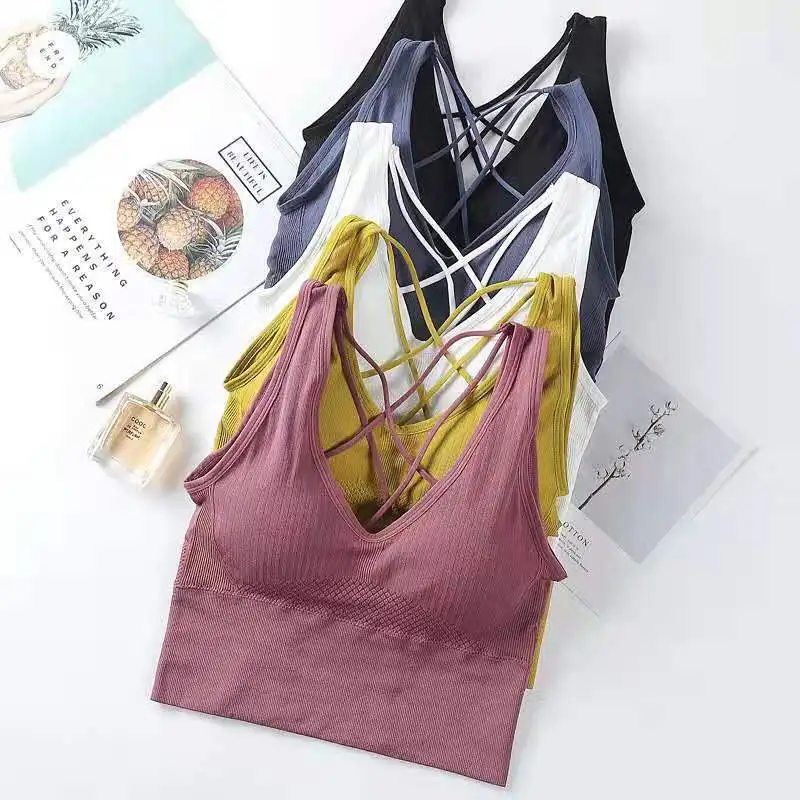 

Женский бюстгальтер без стальных колец, спортивный бюстгальтер для йоги