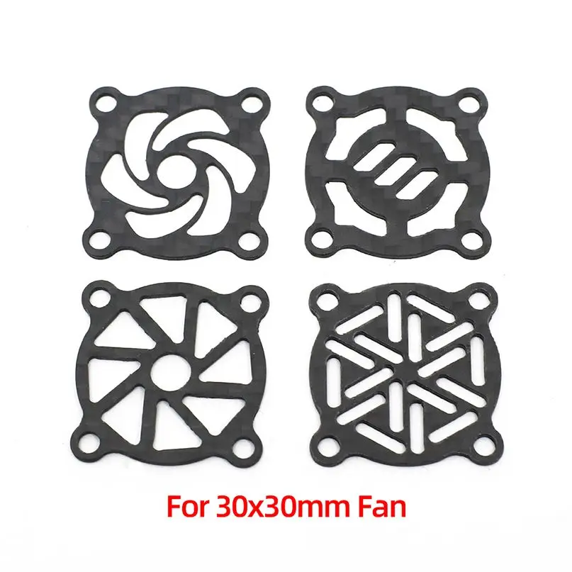 

Carbon Fiber Cooling Fan Cover 40x40MM & 30x30MM for RC Motor ESC Electric Regulating Fan Protection Cover