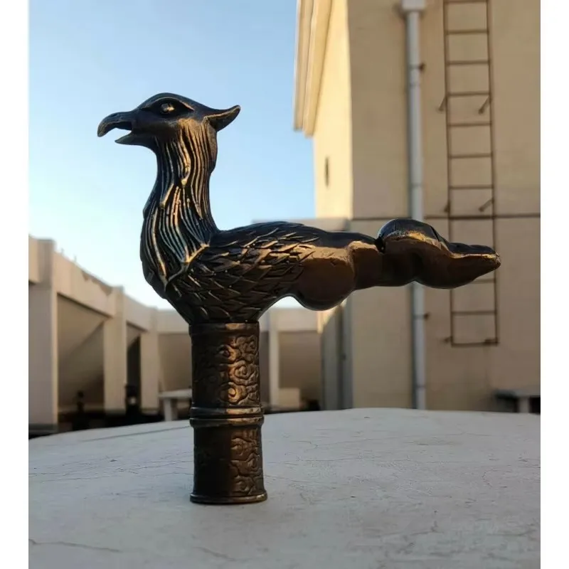 Фототрость с бронзовым пистолетом держателем птицы орла Феникса