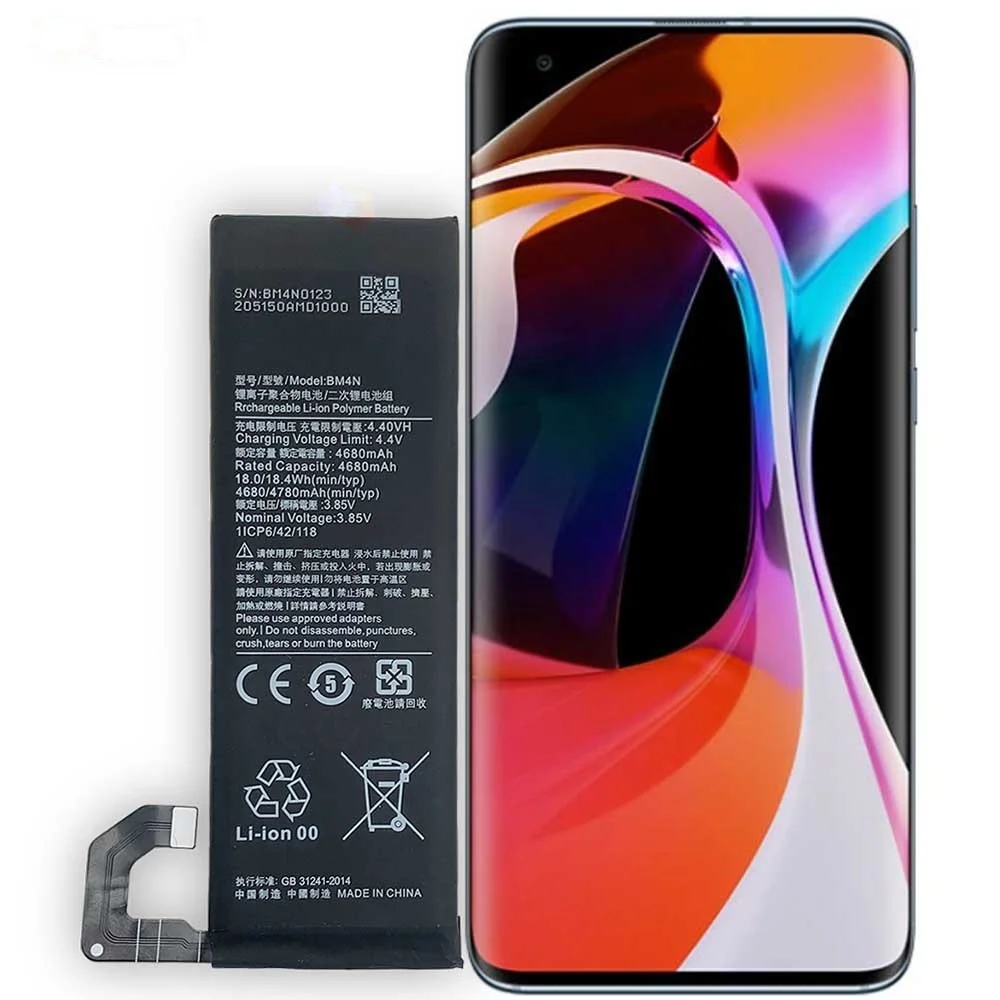 Фото Аккумулятор BM4N 4780 мАч для Xiaomi Mi10 5G/10S, высококачественная сменная батарея для мобильного телефона, совместимая с BM4N. №5