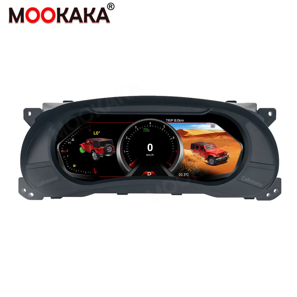 

12.3’‘ Car LCD Dashboard Player For Jeep wrangler JK 2011-2018 Linux LCD Instrument Panel Upgraded Digital Cluster
