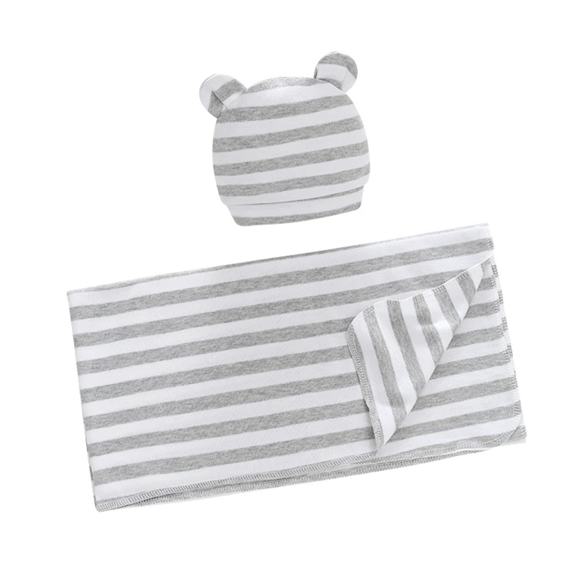 2 шт. Детская шапка-одеяло с цветочным принтом |