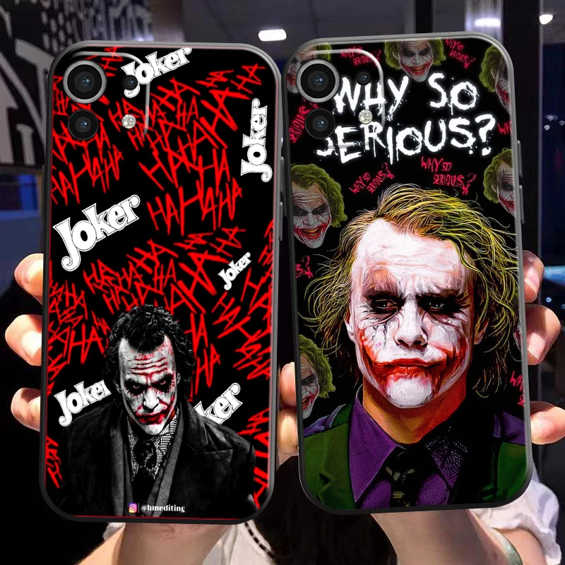 

The Joker Clown For Xiaomi Mi 11 Mi 11 Lite 5G Phone Case Coque Soft Liquid Silicon TPU Back Carcasa Funda