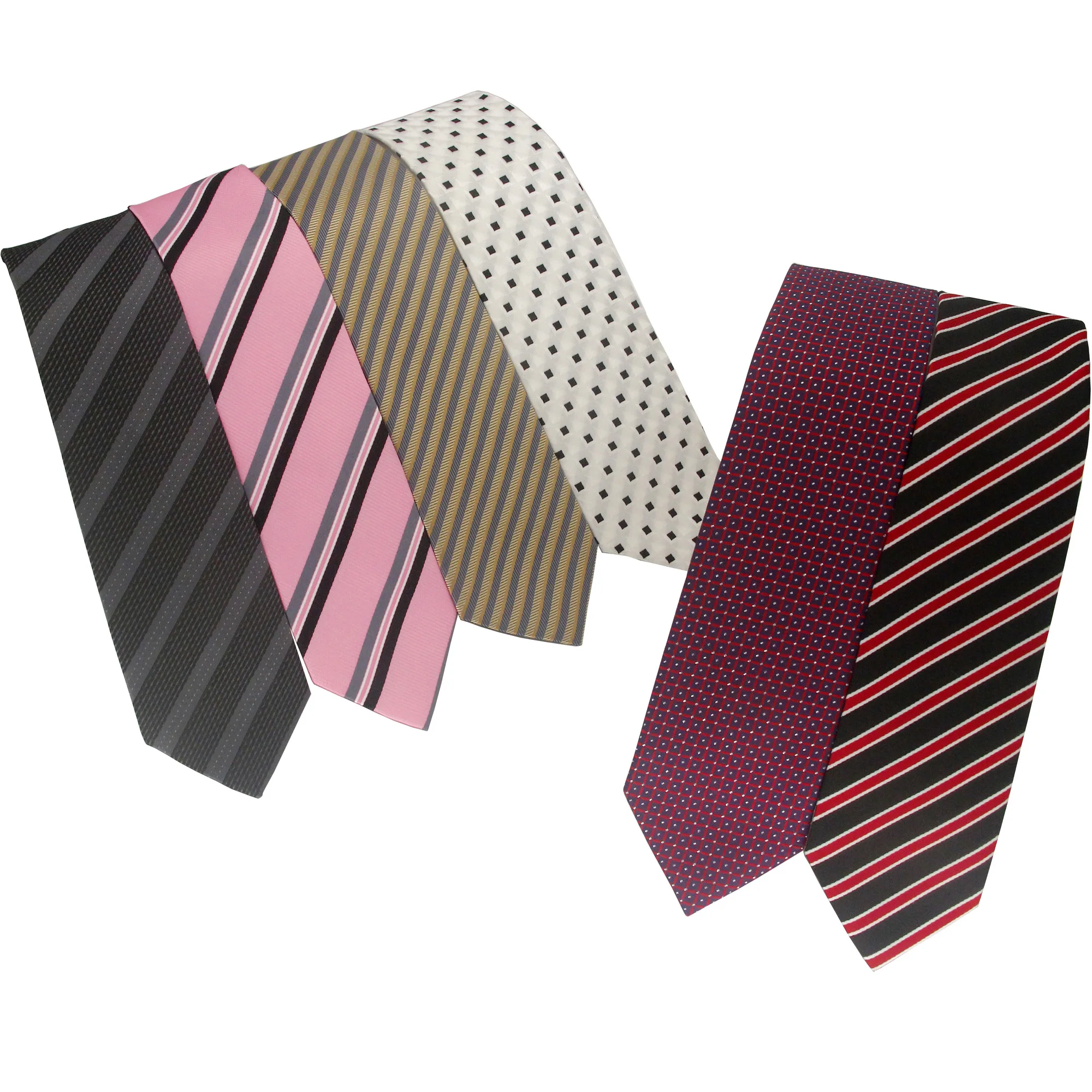 

Fashion Ties for Men Accessories 3"/7.5cm Business Wedding Party Silk Tie Woven Black Green White Gray Necktie