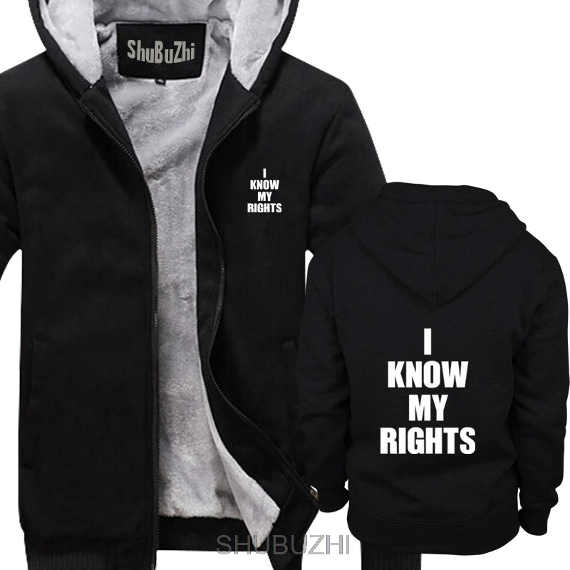 

I Know My Rights Black Lives Still Matter Colin Kaepernick Mens winter jacket men warm hoodies coat 4XL - 5XL sbz4452