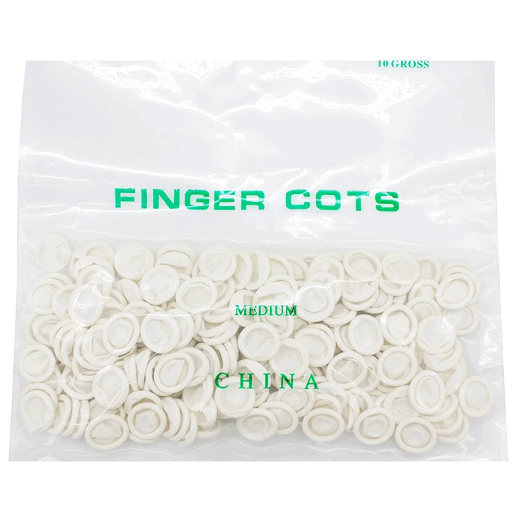

150g/bag Nail Drawing Polish Decoration Tool Finger Cots Art Latex Fingertips Protective White Small Rubber Gloves Cover