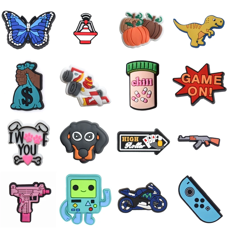 

Wholesale Bulk Boy Packs Gifts Shoes Accessories Shoe Charms Men Para Pins Girl Women Charm Kids Set Jeans Decorations for Crocs