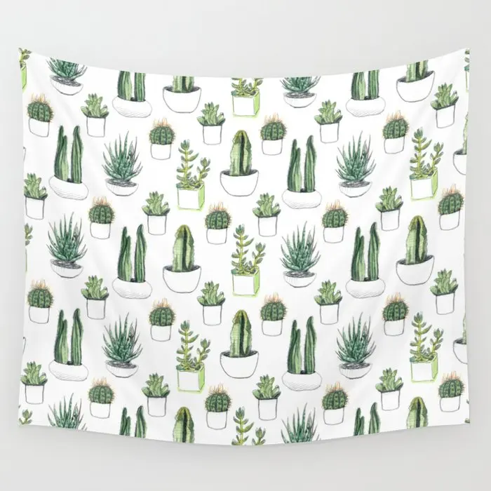 

Акварель, кактус, суккуленты, гобелен, настенный подвесной гобелен, хиппи, ковры, домашняя гостиная, спальни, украшение, скатерти, одеяло