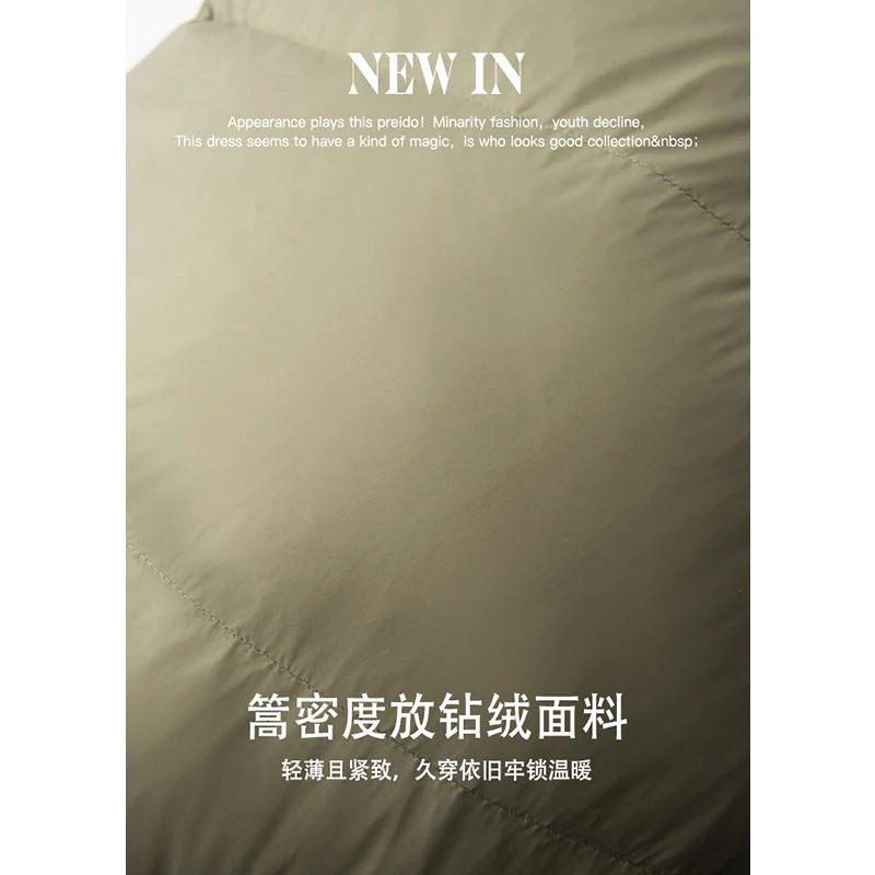 High-quality Puffer Jacket Women  90%  White Goose Down  Casual  Winter  Jacket Women  Wide-waisted  Zipper  Pockets