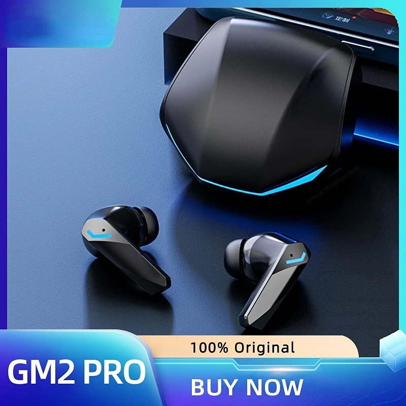 

GM2 Pro 5.3 Earphone Bluetooth with Mic Control Noise Reduction Waterproof Headset Low Latency HD Call Dual Mode Gaming Headset