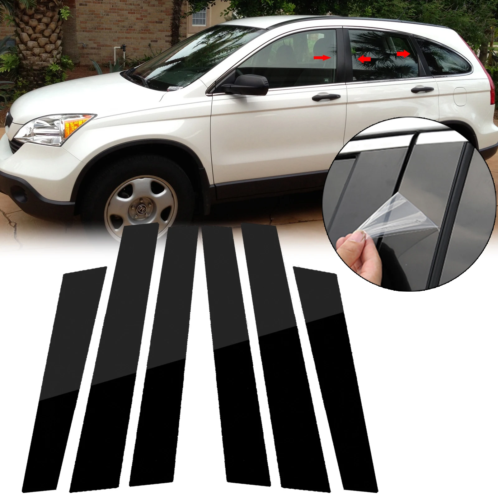

6 шт./комплект, чехол для пианино Honda CRV CR-V 2007-2011