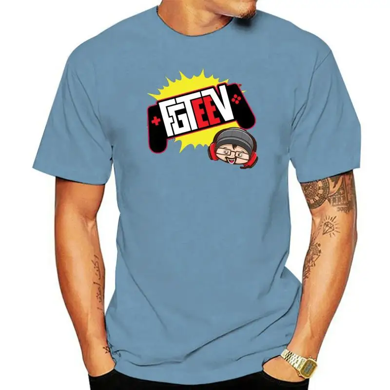 Fgteev 2022 футболка с логотипом короткий рукав юмор весна-осень уникальная свободная