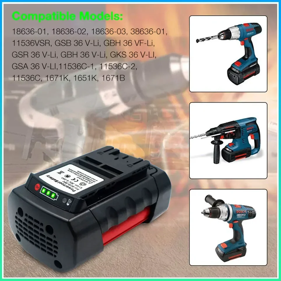Фото Литий-ионный аккумулятор для Bosch 36 в 9000 мАч BAT4030 BAT4040 BAT4050 BTA4060 №5