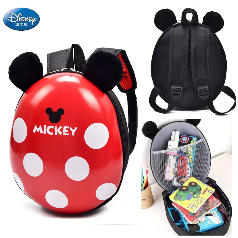 

Disney Mickey Minnie Mouse Children's Schoolbag Kindergarten Boy Baby Eggshell Backpack Little Girl Cartoon Beetle Backpack