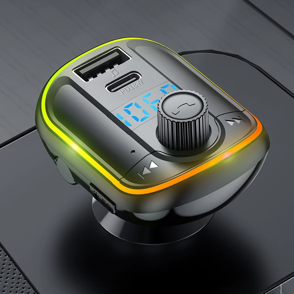 

NEW T829 Wireless Bluetooth 5.0 FM Transmitter Hands free Car Kit MP3 Player PD 18W Charger