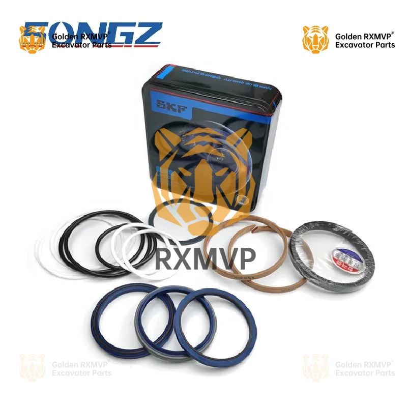 Комплект уплотнений для ремонта рычага стрелы экскаватора ковша