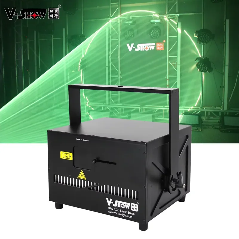 Фото Проектор световых эффектов VSHOW L1003 10W DJ Disco Light Pro LED для дискотек, сцены, вечеринок, ночных клубов и театров №2