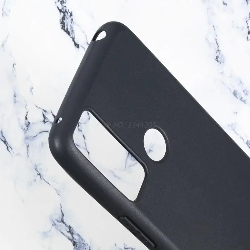 Противоударный матовый черный чехол из ТПУ для TCL 4X 5G T601DL задняя крышка 4 X - купить