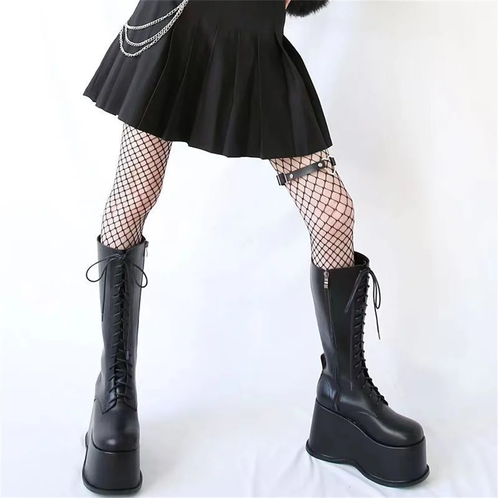 Big Size 35-43 Luxury Brand New Ladies Platform Boots Fashion Goth Wedges High Heels women's Boots 2022 Party Street Shoes Woman