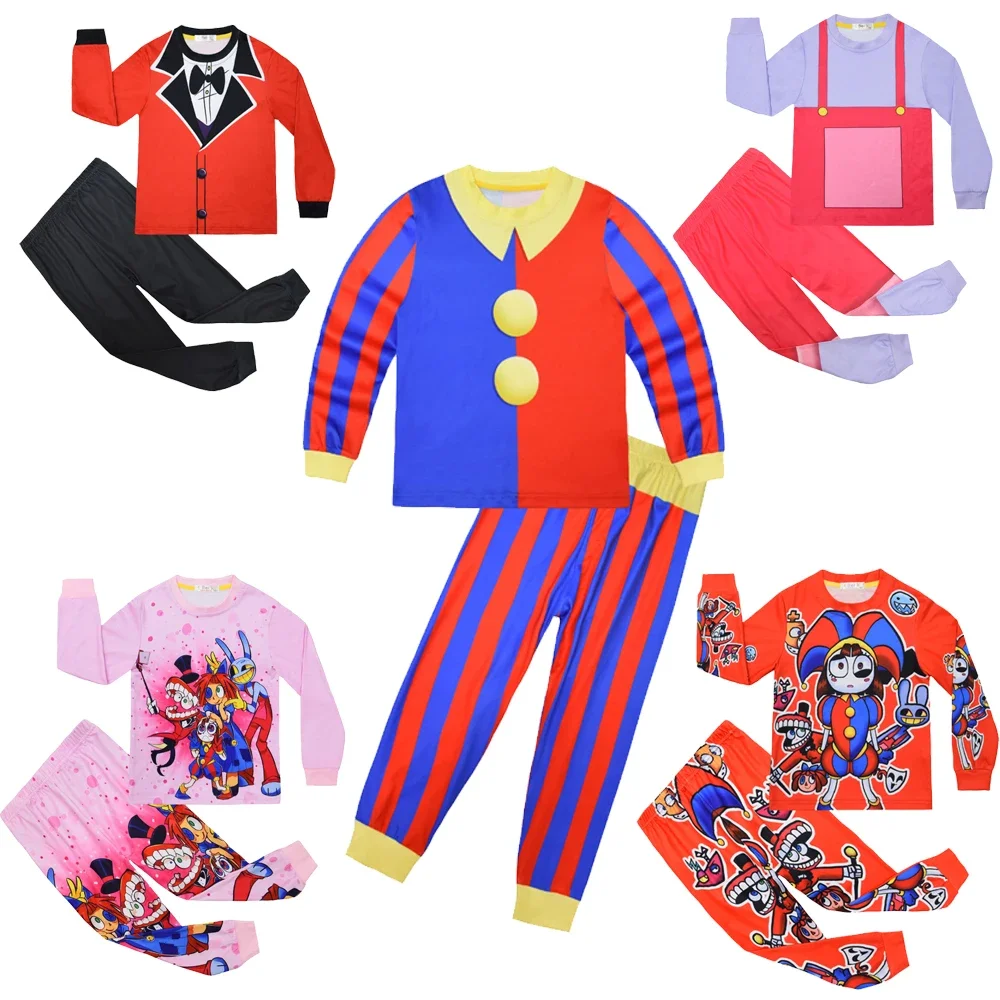 Детские пижамные костюмы удивительный цифровой цирковый мультяшный помни Jax для