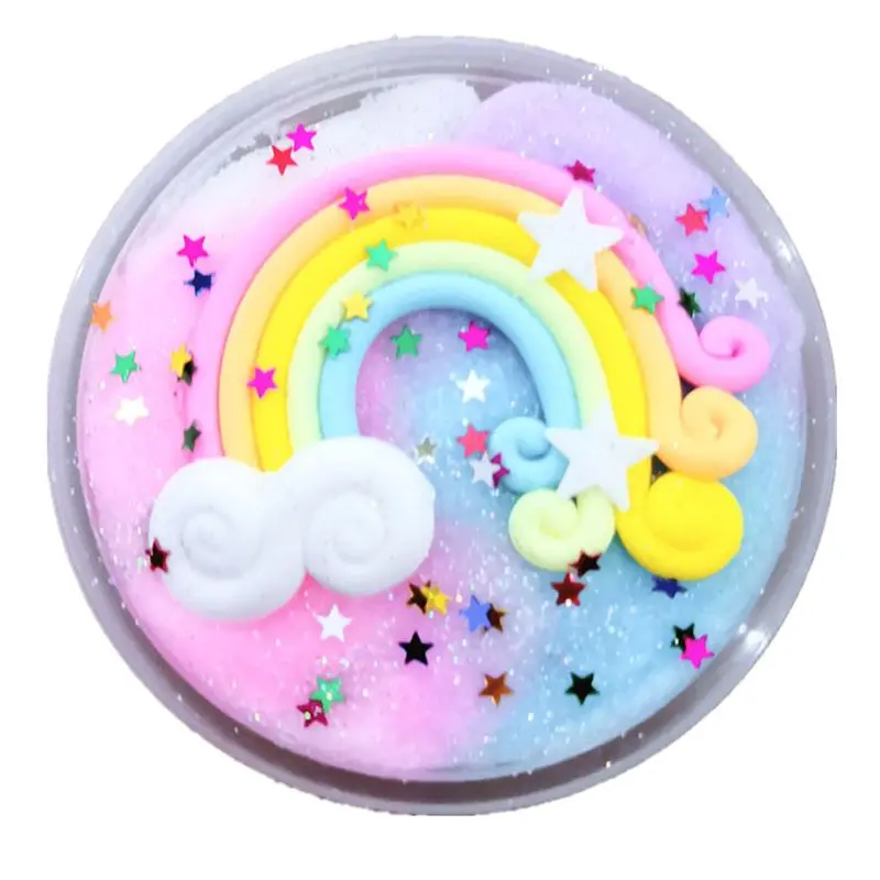 

Rainbow Wire Drawing Mud Slime Snow Mud Thousand Silk Slime Slime Decompression Plasticine Toys