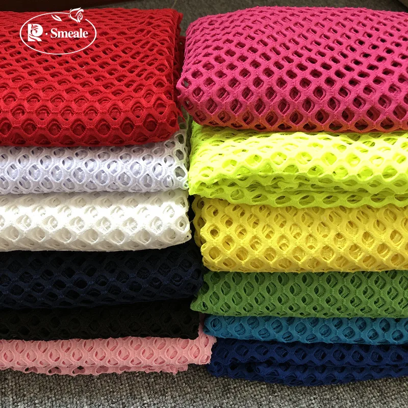 

Free Shipping big mesh clothing lace fabrics / transparent diamond mesh /Clairvoyant outfit Hat lining 1Yard RS684