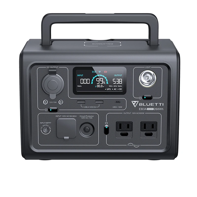 Портативные и бытовые солнечные энергетические системы Bluetti 600W 1000W 2000W 3000W