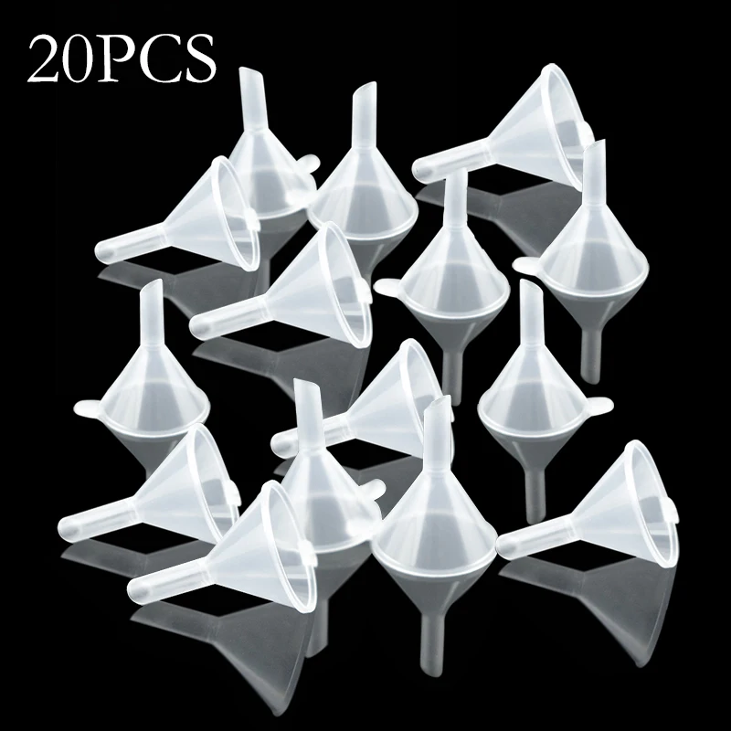 

1/5/10/20/50/100 pcs/lot Small Plastic For Perfume Diffuser Bottle Mini Liquid Oil Funnels Labs Creative