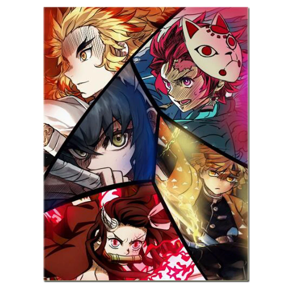 

Картина для стен из японского аниме «глаза рассекающих демонов», алмазная 5D Вышивка крестиком «сделай сам», полная Алмазная мозаика, A109